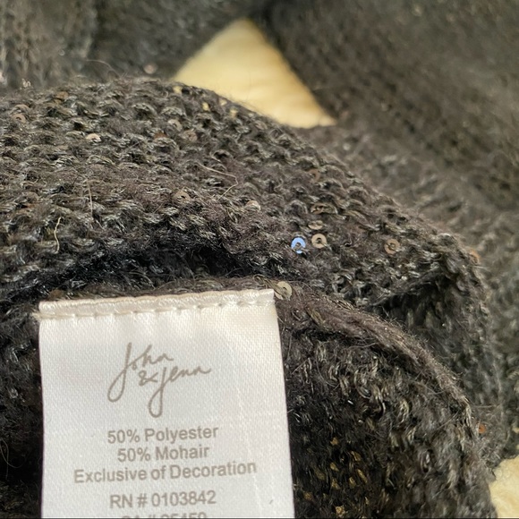 Anthropologie John + Jenn Light Knit Sparkly Light Long Sleeve Sweater - Picture 9 of 9